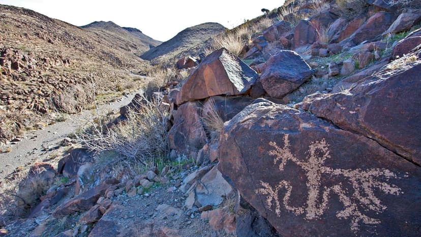 Sloan Canyon National Conservation Area in Las Vegas — A 48,438-acre conservation area south of Henderson protecting more than 300 ancient petroglyph panels in the Petroglyph Canyon