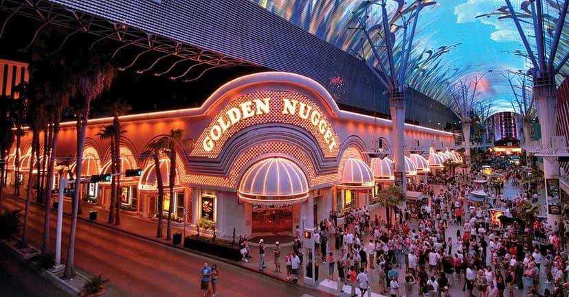 Golden Nugget Las Vegas in Las Vegas — The 38,000-sq-ft Golden Nugget casino — Downtown's polished anchor, home to a Landry's Select Club sportsbook and a refurbished poker room