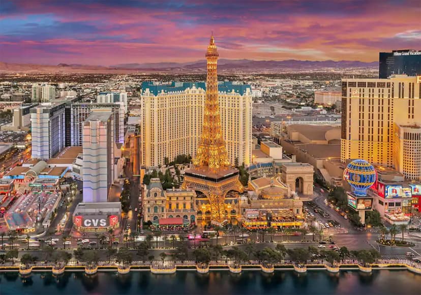 Paris Las Vegas in Las Vegas — The 95,000-sq-ft French-themed casino at Paris Las Vegas — a Caesars Sportsbook and the WSOP tournament host venue since 2022