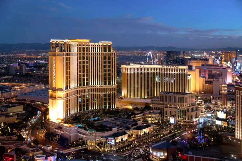 The Venetian in Las Vegas — The 120,000-sq-ft Venetian casino — Venetian Race & Sports Book, a 60-table poker room, and direct access to the Grand Canal Shoppes