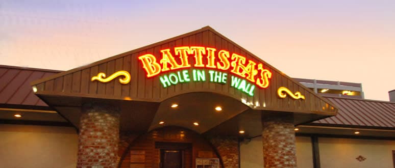 Battista's Hole in the Wall in Las Vegas — A 1970 Italian-American classic off the Strip — red sauce, unlimited house wine, and accordion music in the dining room