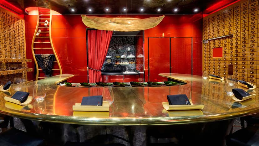 é by José Andrés in Las Vegas — A nine-seat hidden tasting counter inside Jaleo at The Cosmopolitan — one of Vegas's hardest reservations