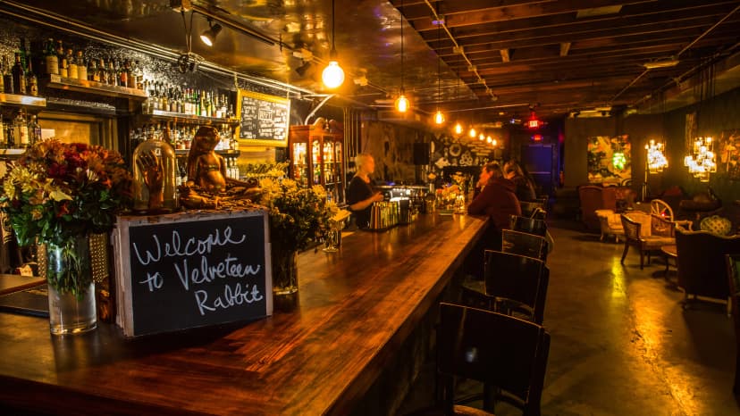 Velveteen Rabbit in Las Vegas — The Arts District's flagship craft-cocktail bar — seasonal menu, mid-century furniture, and a walled back patio