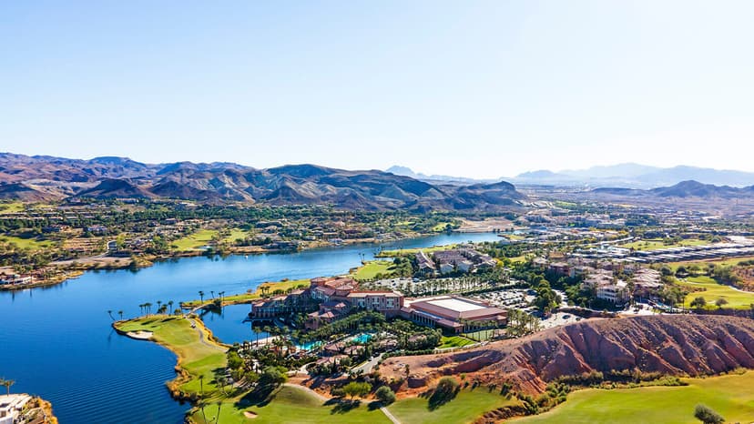 Lake Las Vegas in Las Vegas — A 320-acre man-made lake and Mediterranean-styled resort village 20 minutes east of the Strip in Henderson