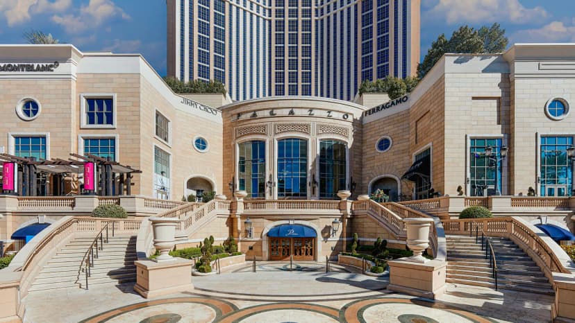 The Palazzo at The Venetian in Las Vegas — The Venetian's 2008 all-suite sister tower — 3,068 rooms and a shared St