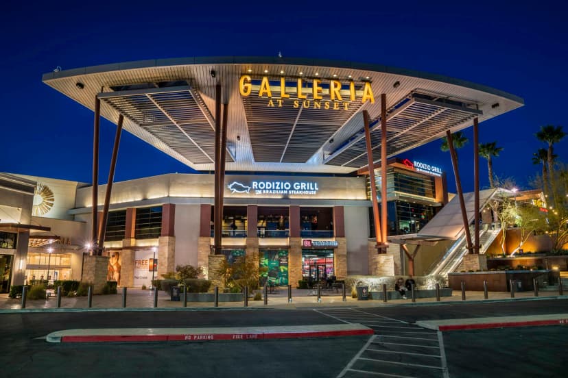 Galleria at Sunset in Las Vegas — Henderson's full-size enclosed mall — Macy's, Dillard's, JCPenney, Dick's Sporting Goods, and 130 specialty stores