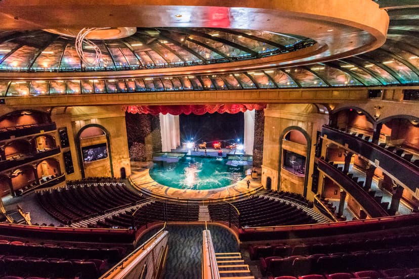 O by Cirque du Soleil in Las Vegas — The aquatic Cirque du Soleil production at Bellagio — running since 1998 above a 1
